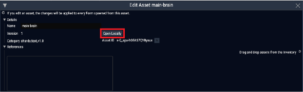 Open Locally Button Open Locally Button